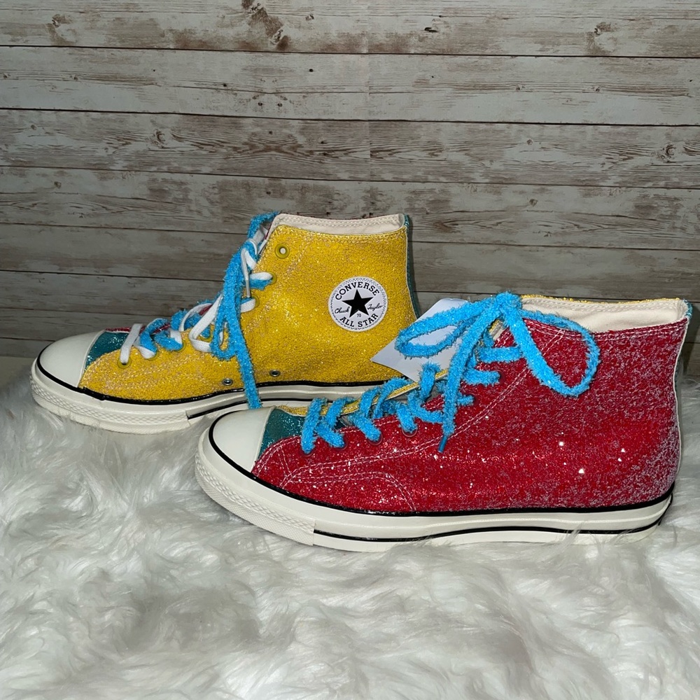 Nwt JW Anderson glitter converse